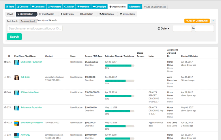 Short video displaying moves management within Giveffect