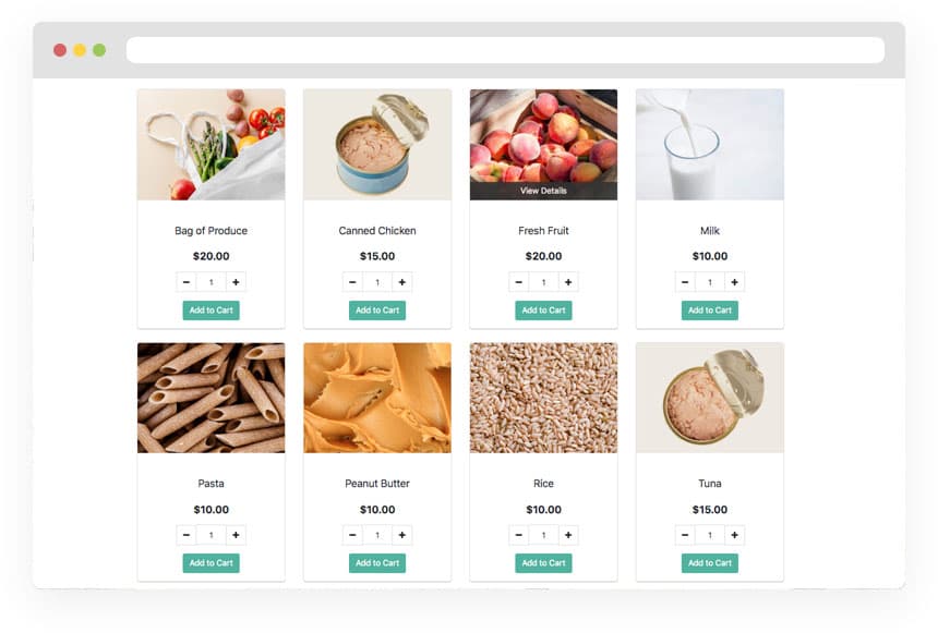 Food Bank Virtual Food Drive